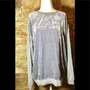 Velvet(By G&S) Crushed Velvet and Modal Sweatshirt